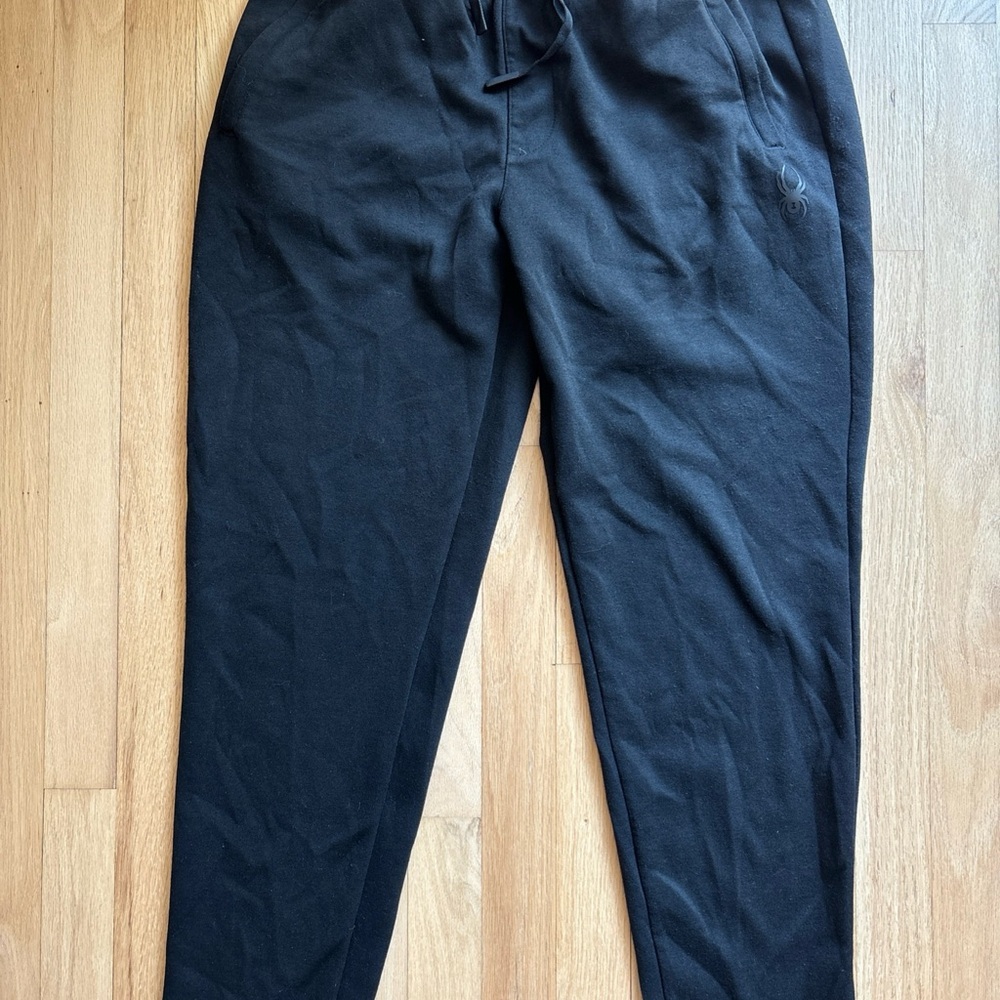 Spyder Men's Black ProWeb Sweatpants, Size Medium